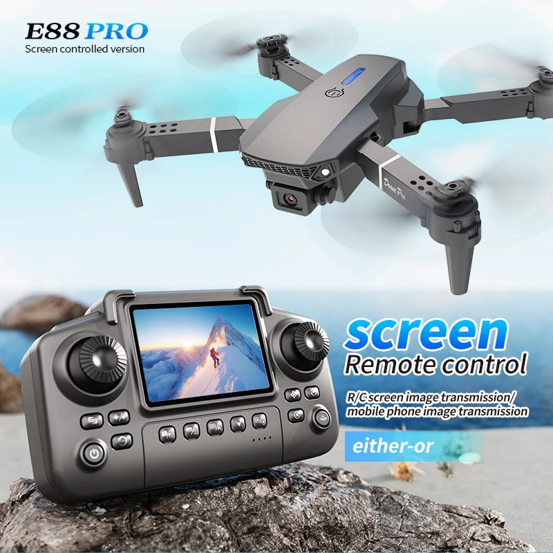 Drone Battery Box - Professional E88 PRO Drone with screen