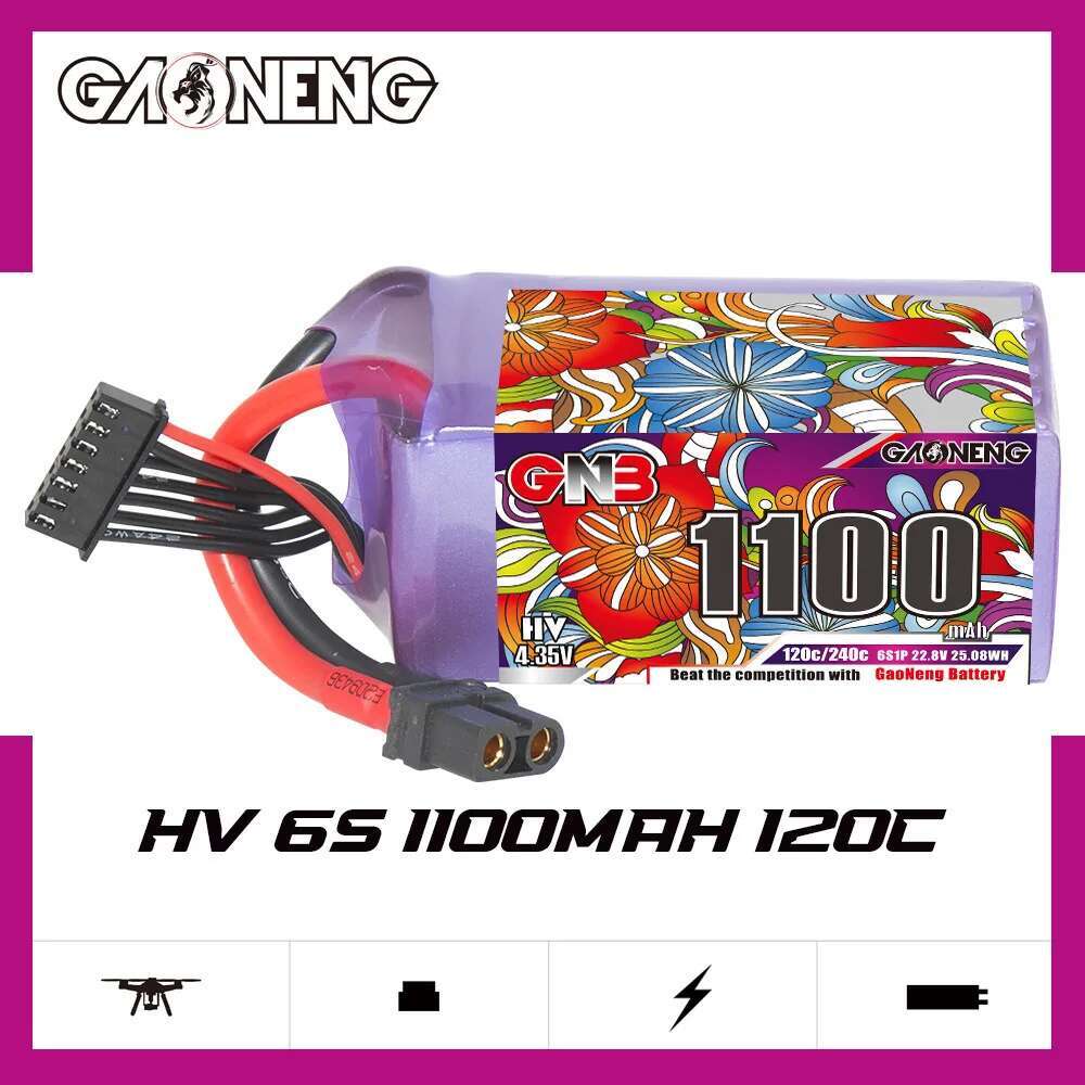 2Pcs GNB 6S Lipo Battery 22.8V - огляд і ціна Drone Battery Lipo