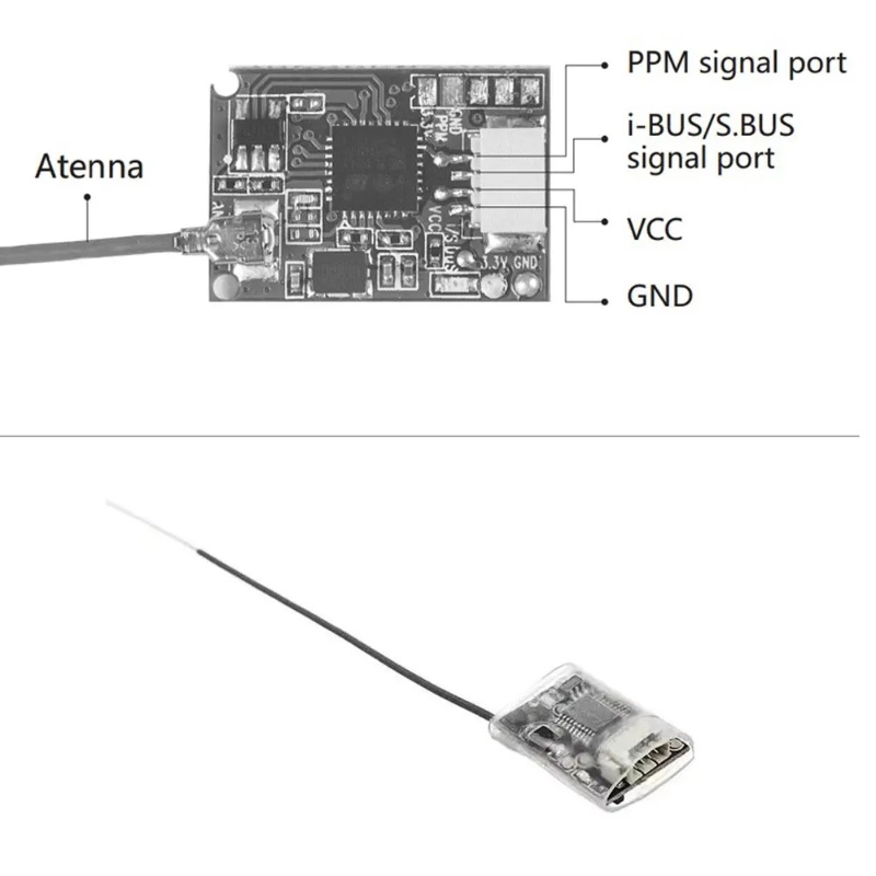 Flysky FS-8A 8CH 18CH Mini Rec - огляд і ціна Drone Battery Plate