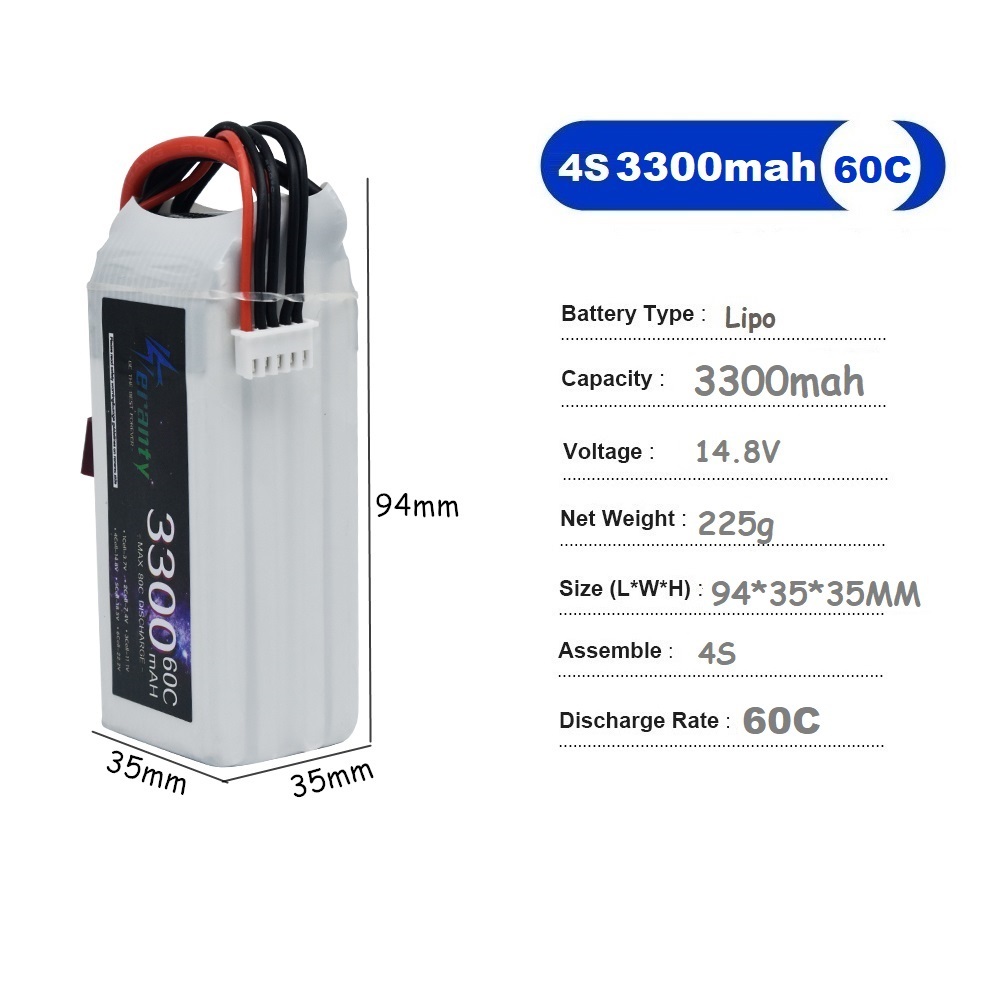 LiPo Rechargeable Battery 4S 3 - огляд і ціна Drone Battery Connector