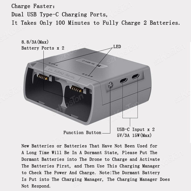 For DJI Mini 4K/MINI 2/Mini 2  - огляд і ціна Drone Battery Smart