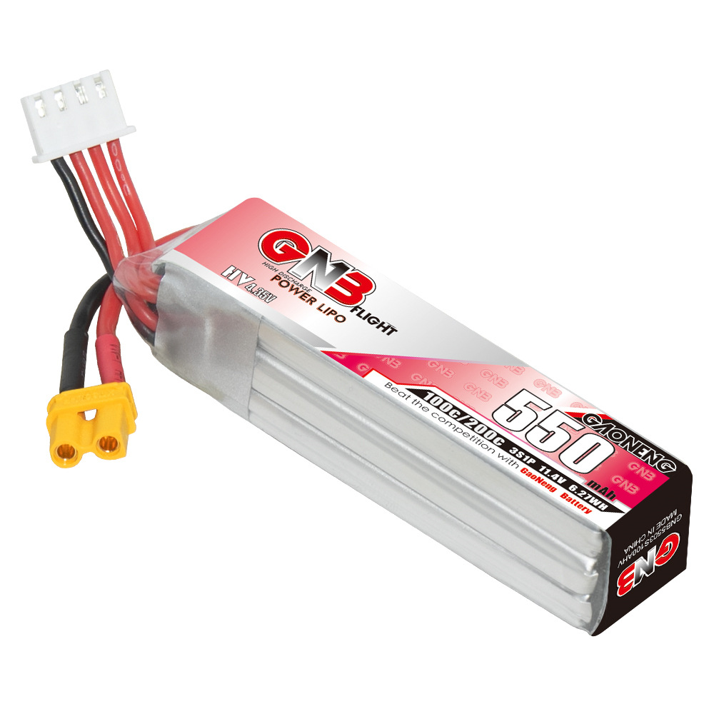 GNB HV 11.4V 550mAh 100C/200C  - огляд і ціна Drone Battery Plate