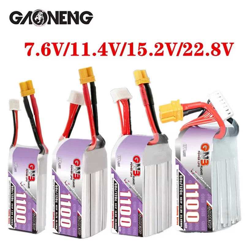 GNB 1100mAh 2S 3S 4S 6S 60C/12 - огляд і ціна Drone Battery Lipo
