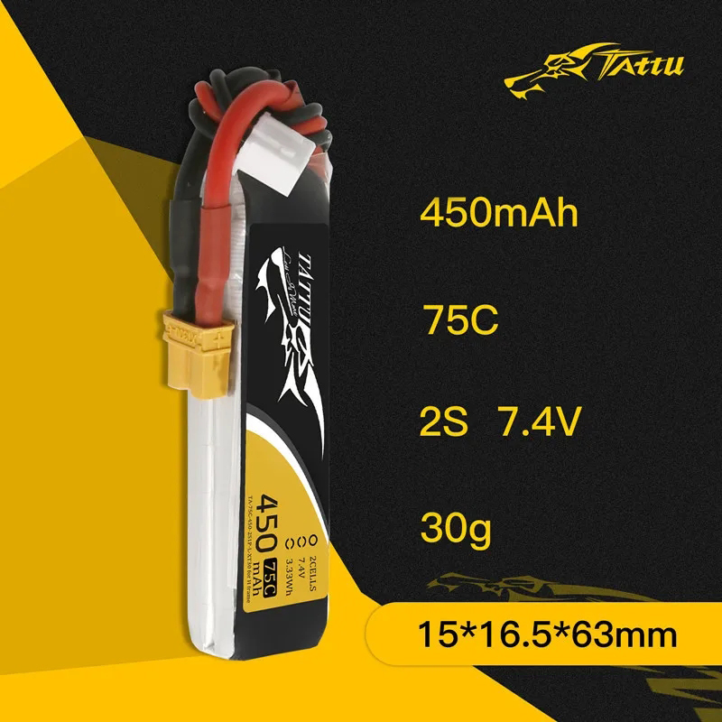 3Pcs NEW TATTU 450/500/550mAh  - огляд і ціна Drone Battery Plate